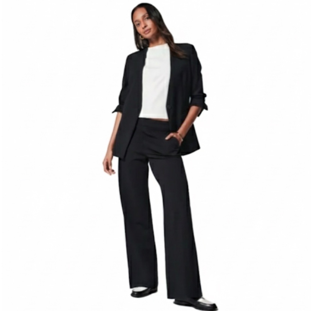 Spanx “The Perfect Collarless Blazer” In Black Size Medium New Without Tags!